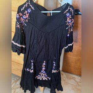 Free people dress with Floral Embroidery